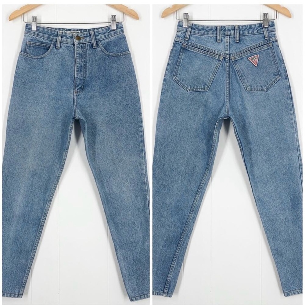 VTG Guess Georges Marciano Jeans 90s Ankle Zip Tapered Leg Style 1015 Size 29